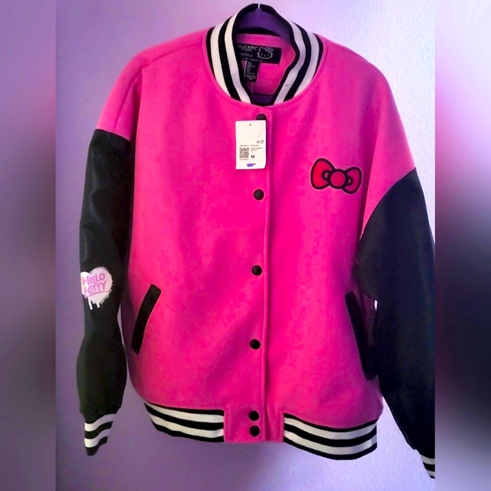 Forever 21 hello kitty varsity jacket NWT
